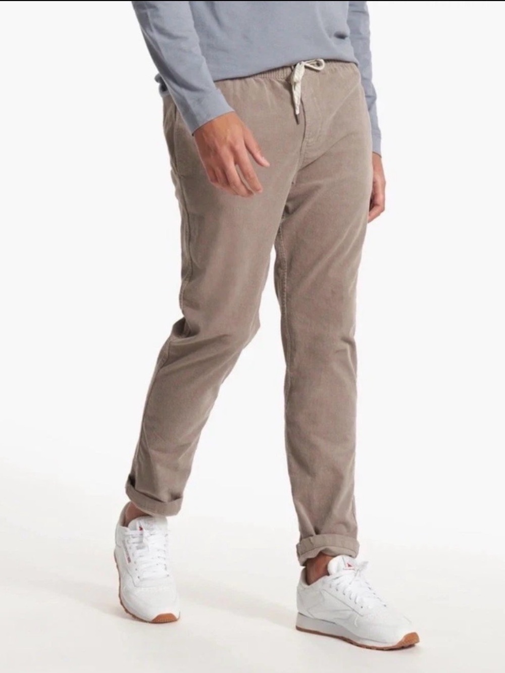 Vuori Men's Optimist Corduroy Pants V440 Walnut/Taupe Size S